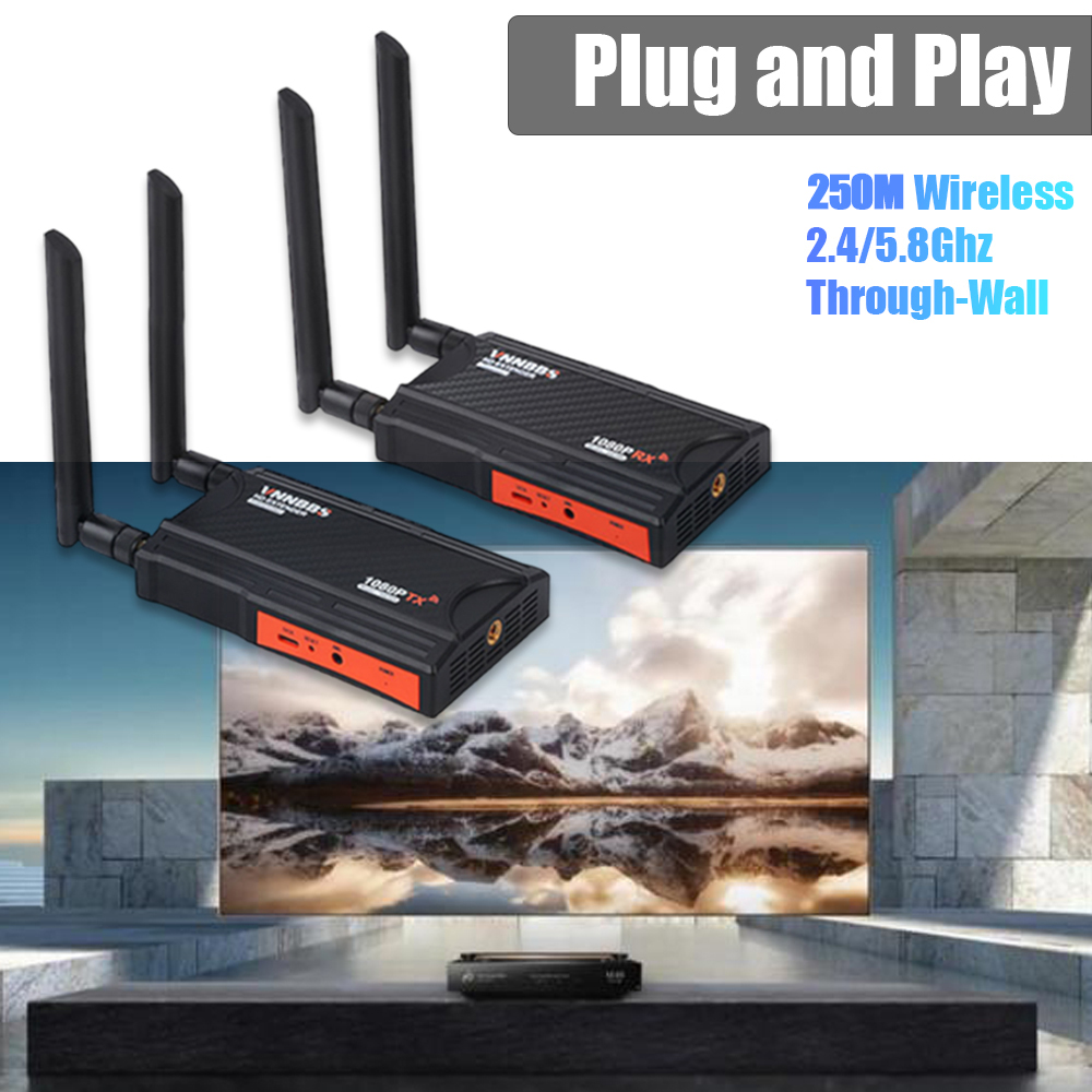 Wireless Video Transmitter For Camera Dslr - VNNBBS ワイヤレス HDMI ビデオオーディオエクステンダーキット 250M 5.8Ghz