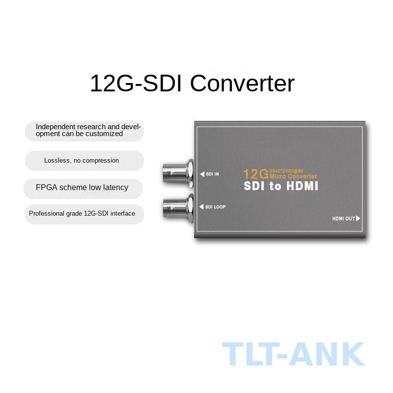 Sdi To Hdmi Converter Broadcast - 4K放送グレード12G SDI-HDMI変換コンバーター、カメラ、モニター、スイッチャー用3G/SD/HD対応、カスタマイズ可能