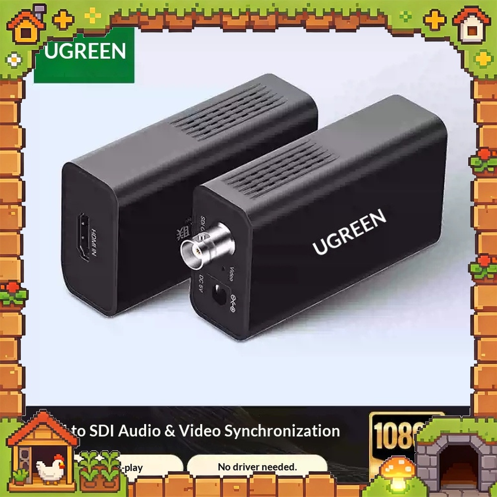 Sdi To Hdmi Converter Broadcast - UGREEN CM132-40966 HDMI-SDI変換アダプター。1080P HD、3G SDI、BNCビデオ出力に対応。テレビカメラ、モニター、放送機器に。