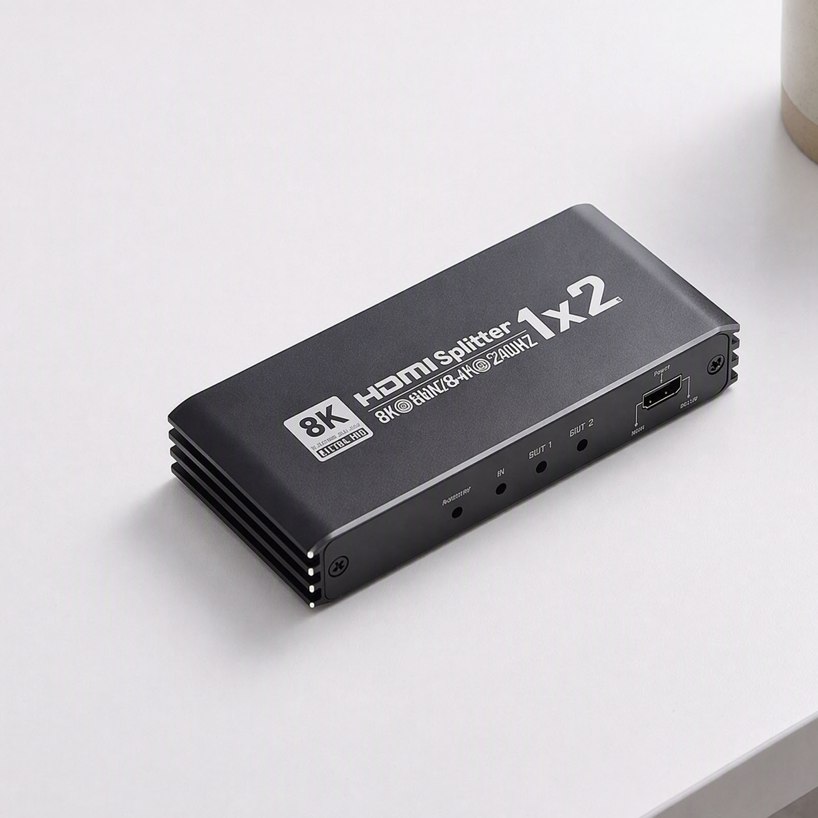 Hdmi Splitter 1 In 4 Out 4K 60Hz - HDMI対応スプリッター、8K 60Hz、1入力2出力、4K 120Hz、Dolby Vision、HDCP2.3、RGB 4:4:4、HDTV用アルミニウム製筐体