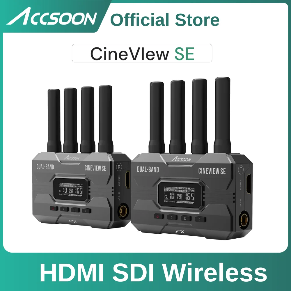 Wireless Sdi Transmitter Video 1000Ft - Accsoon CineView SE HDMIトランスミッター ワイヤレス 1080P60