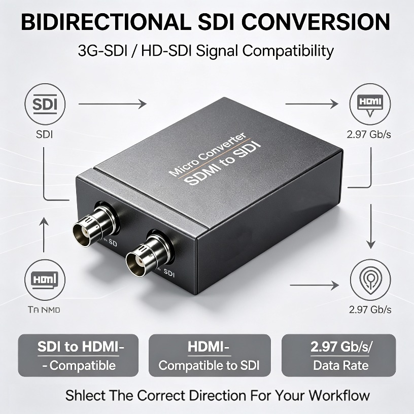 Sdi To Hdmi Converter Broadcast - HD-SDI 3G-SDI to HDMI対応コンバーター ループアウト 1080P