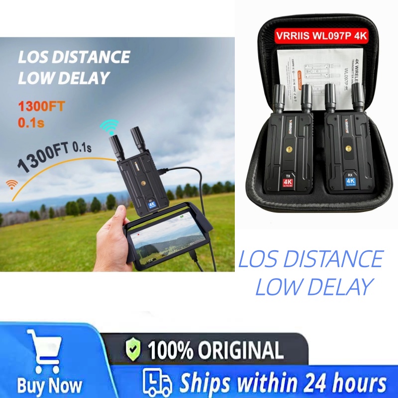 Wireless Video Transmitter For Camera Dslr - VRRIIS WL097P 4K ワイヤレスHDMIエクステンダー 音声映像送信機と受信機 400m対応