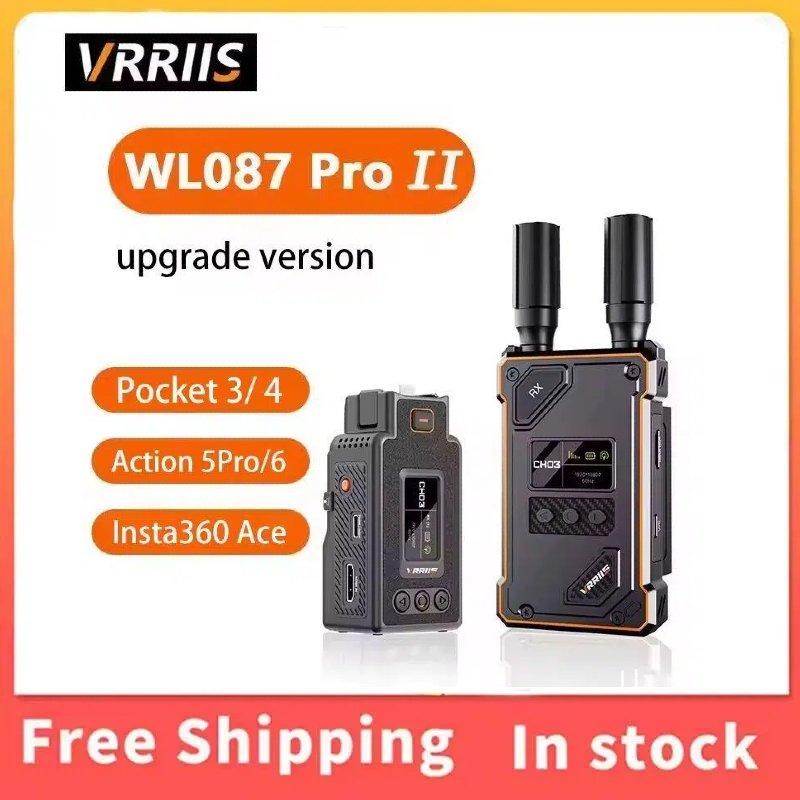 Wireless Video Transmitter For Camera Dslr - VRRIIS WL087Pro II ワイヤレスビデオ送受信機 500M LOS