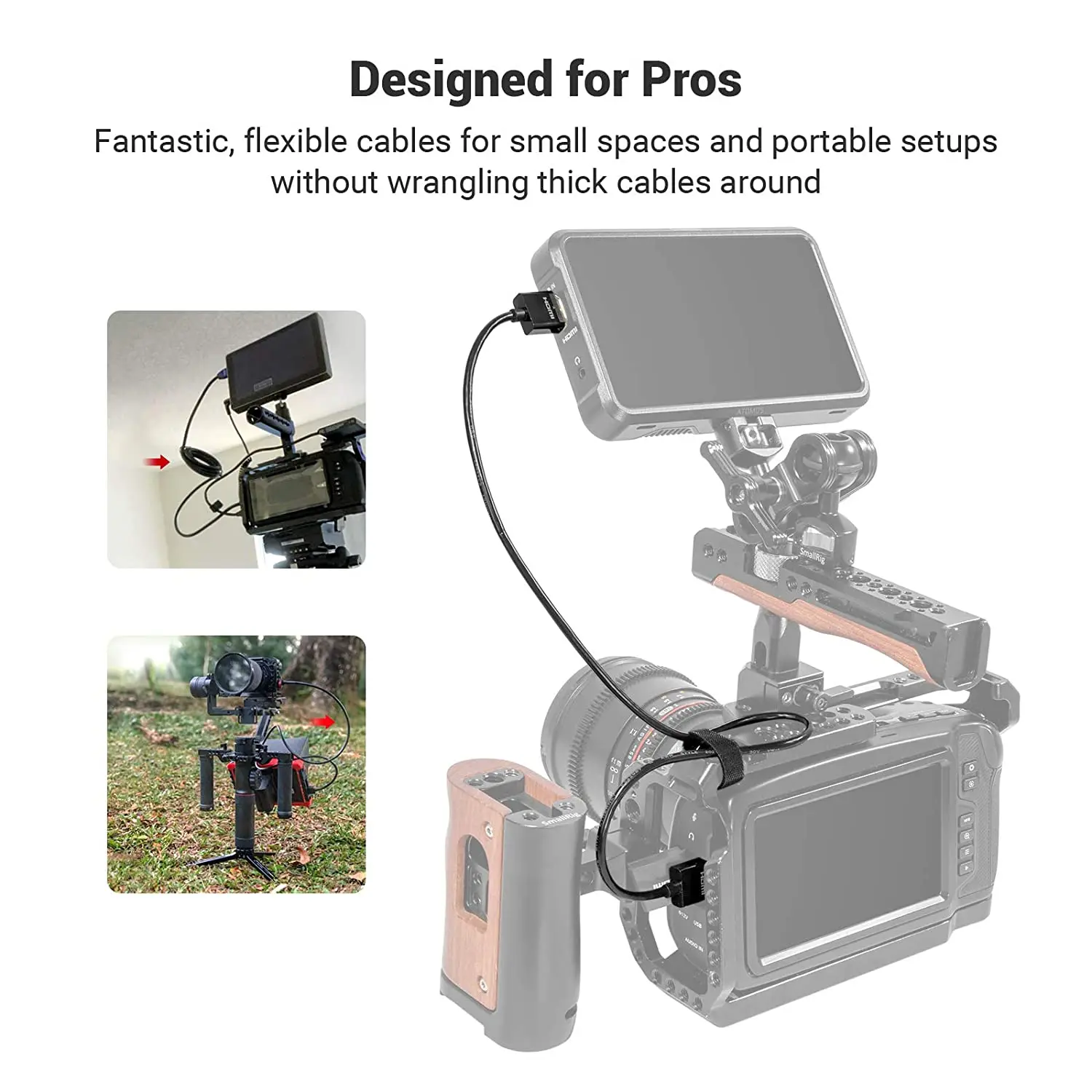 Wireless Video Transmitter For Camera Dslr - SmallRig ウルトラスリム 4K 60HZ 2.0 ケーブル