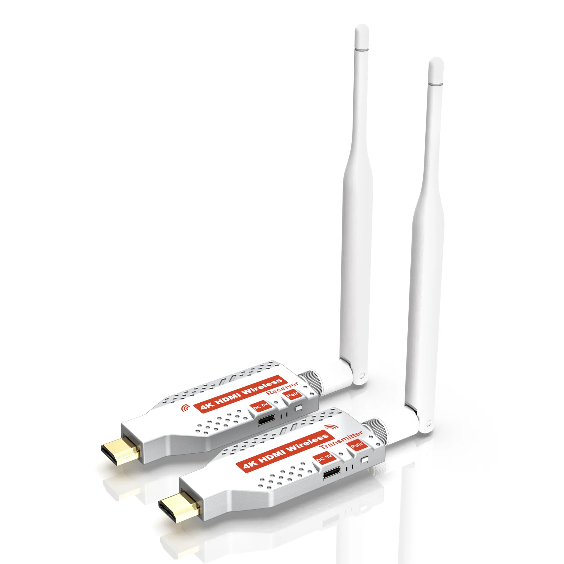 Wireless Hdmi Extender 200M 50M - 4K 150m ワイヤレスHDMIエクステンダー、ビデオ送受信機、テレビ表示アダプター、カメラ、PCからテレビ、モニター、プロジェクターへの接続用ドングル。
