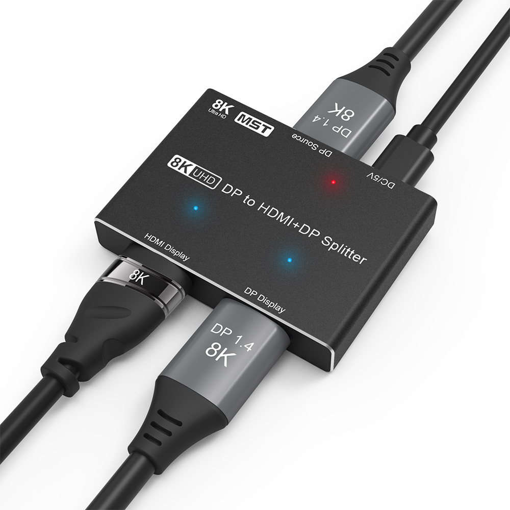 Hdmi Matrix Switch 4X4 4K 60Hz - 8k mstディスプレイポートからhdmiスプリッター、8k、60hz、4k @ 120hz、dp hdrの場合は32.4gbps