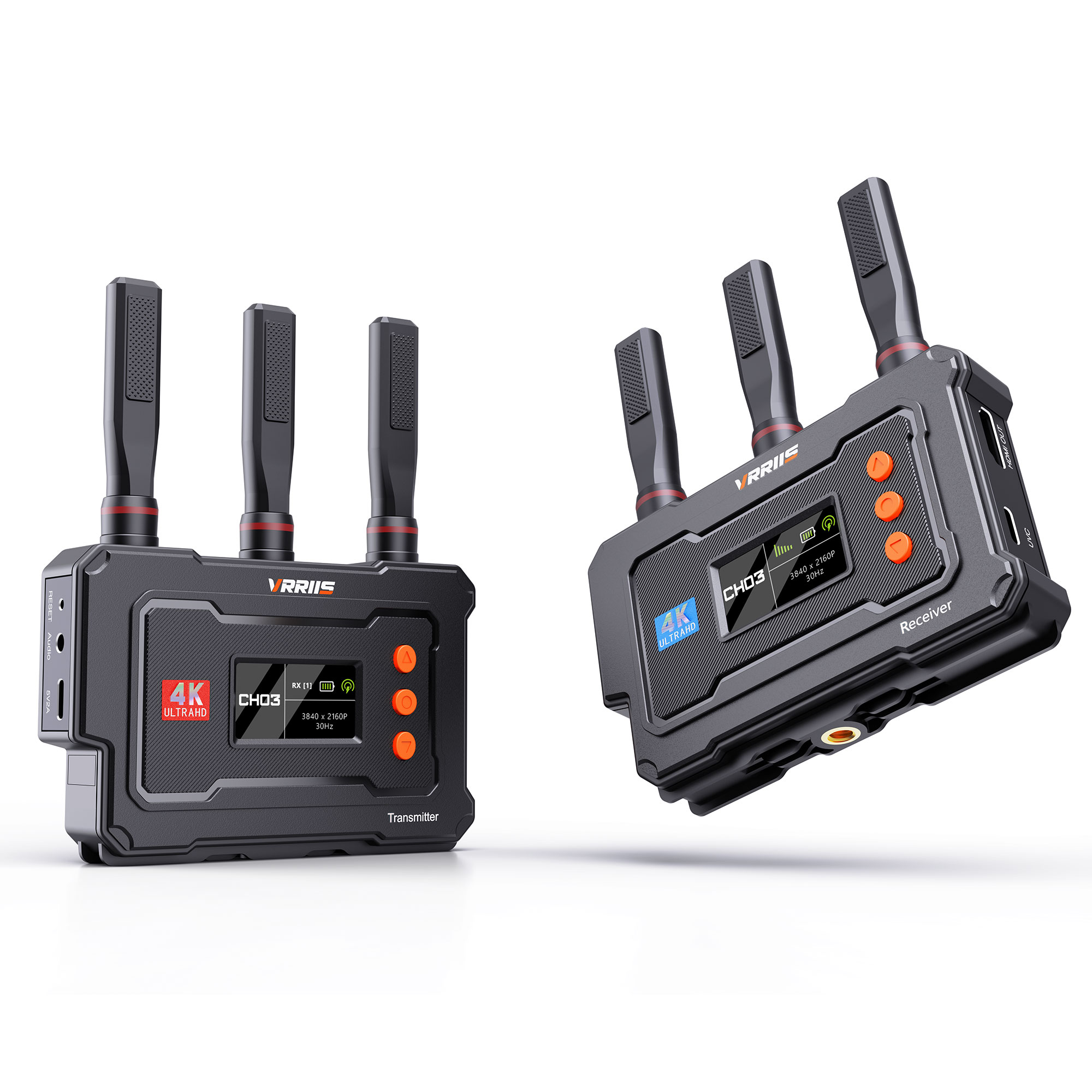 Wireless Hdmi Transmitter And Receiver 4K - HDMIワイヤレス4Kビデオ伝送 450M長距離ワイヤレスエクステンダーキット ビデオ送信機受信機 カメラ ライブ教会 家庭用