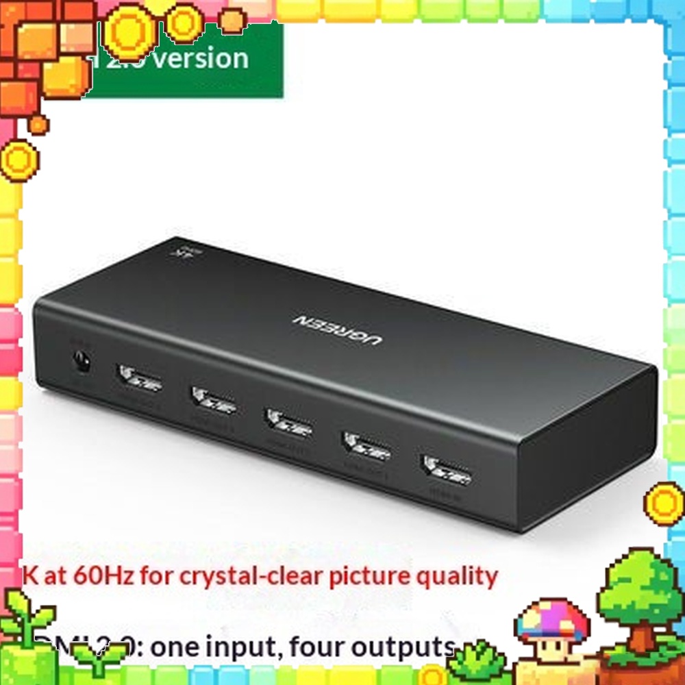 Hdmi Splitter 1 In 4 Out 4K 60Hz - UGREEN CM604 HDMIスプリッター 1入力4出力 4K 60Hz