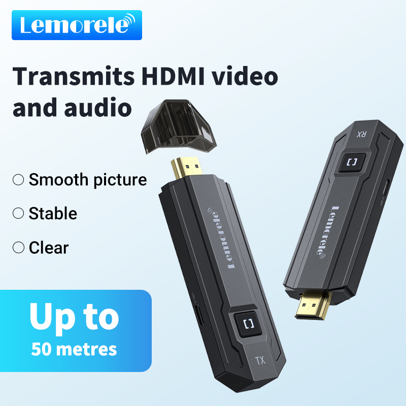 Wireless Hdmi Receiver For Projector - Lemorele 50M HDMI ワイヤレス送信機受信機 1080P ワイヤレスエクステンダーアダプタービデオトランシーバー