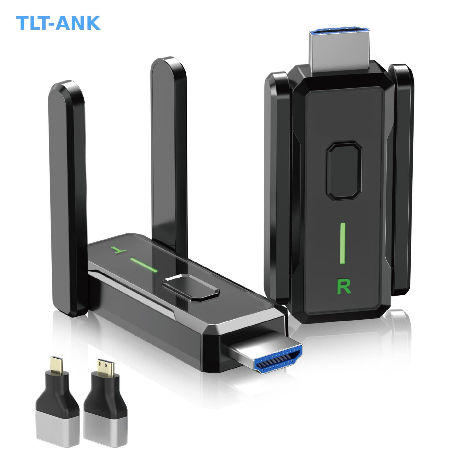 Wireless Hdmi Transmitter And Receiver 4K - ワイヤレスHDMI送受信機 500フィート/150メートル、4Kデコード 1080P@60Hz ウルトラHDビデオ出力、プラグアンドプレイ 5G+2.4G