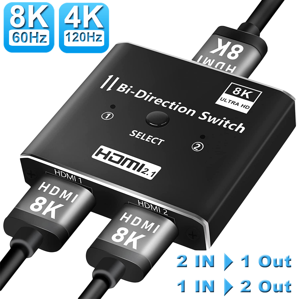 Hdmi Matrix Switch 4X4 4K 60Hz - Navceker 8 18k 60スイッチhdmi対応2ポート4 18k 120