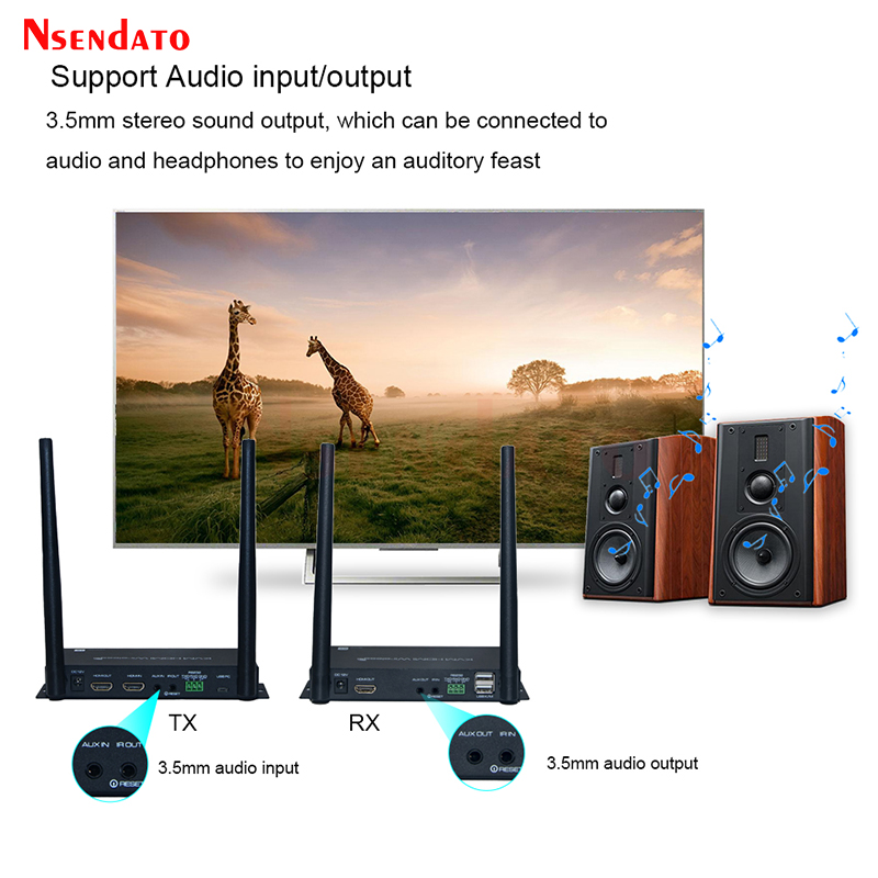 HDMIワイヤレスビデオ送受信機キット 4K 60Hz 10 - Wireless Hdmi Transmitter And Receiver 4K のレビューと価格