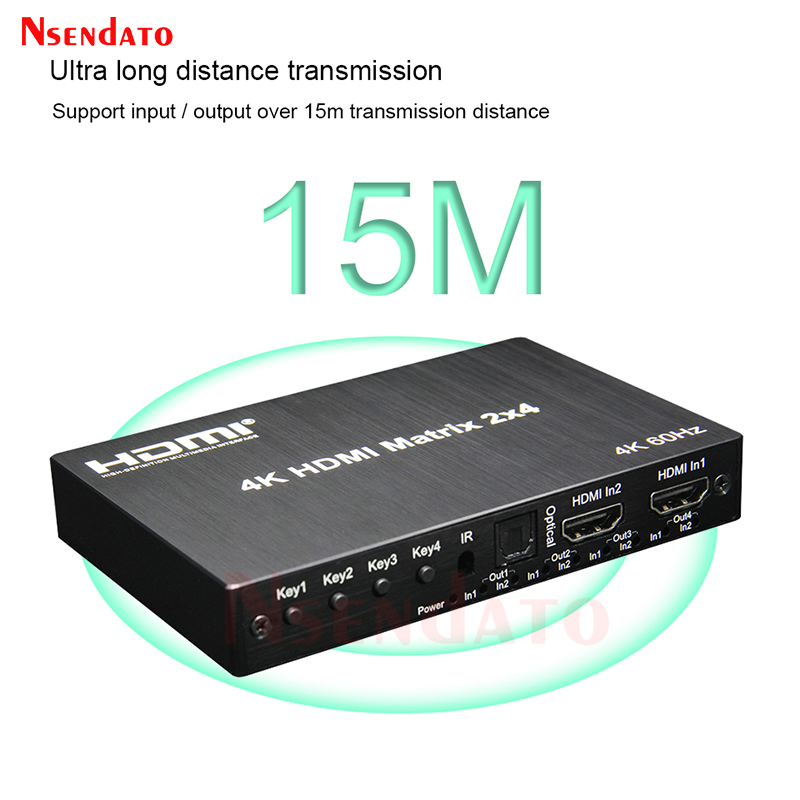 4K 60Hz HDMIマトリックス 2x4 ドルビー対応  - Hdmi Splitter 1 In 4 Out 4K 60Hz のレビューと価格