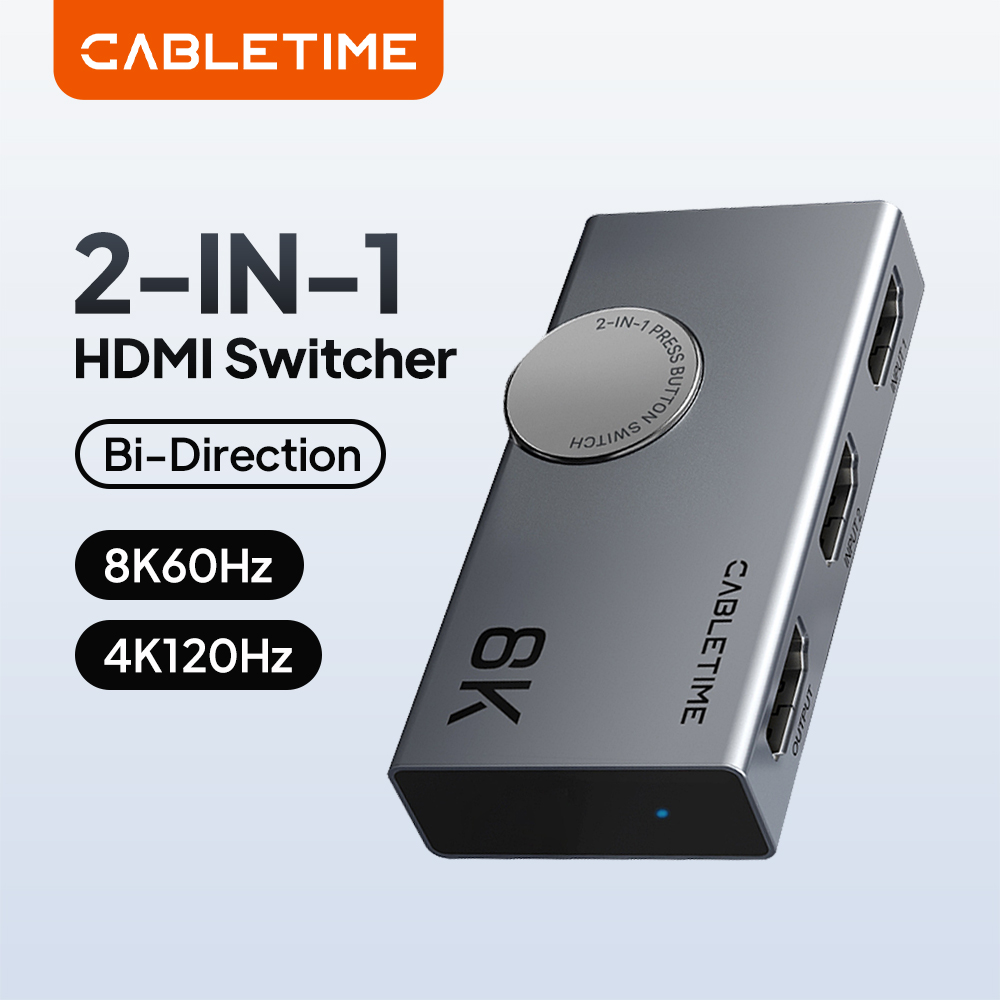 CABLETIME 8K 2-in-1 HDMIスプリッター - Hdmi Splitter 1 In 4 Out 4K 60Hz のレビューと価格