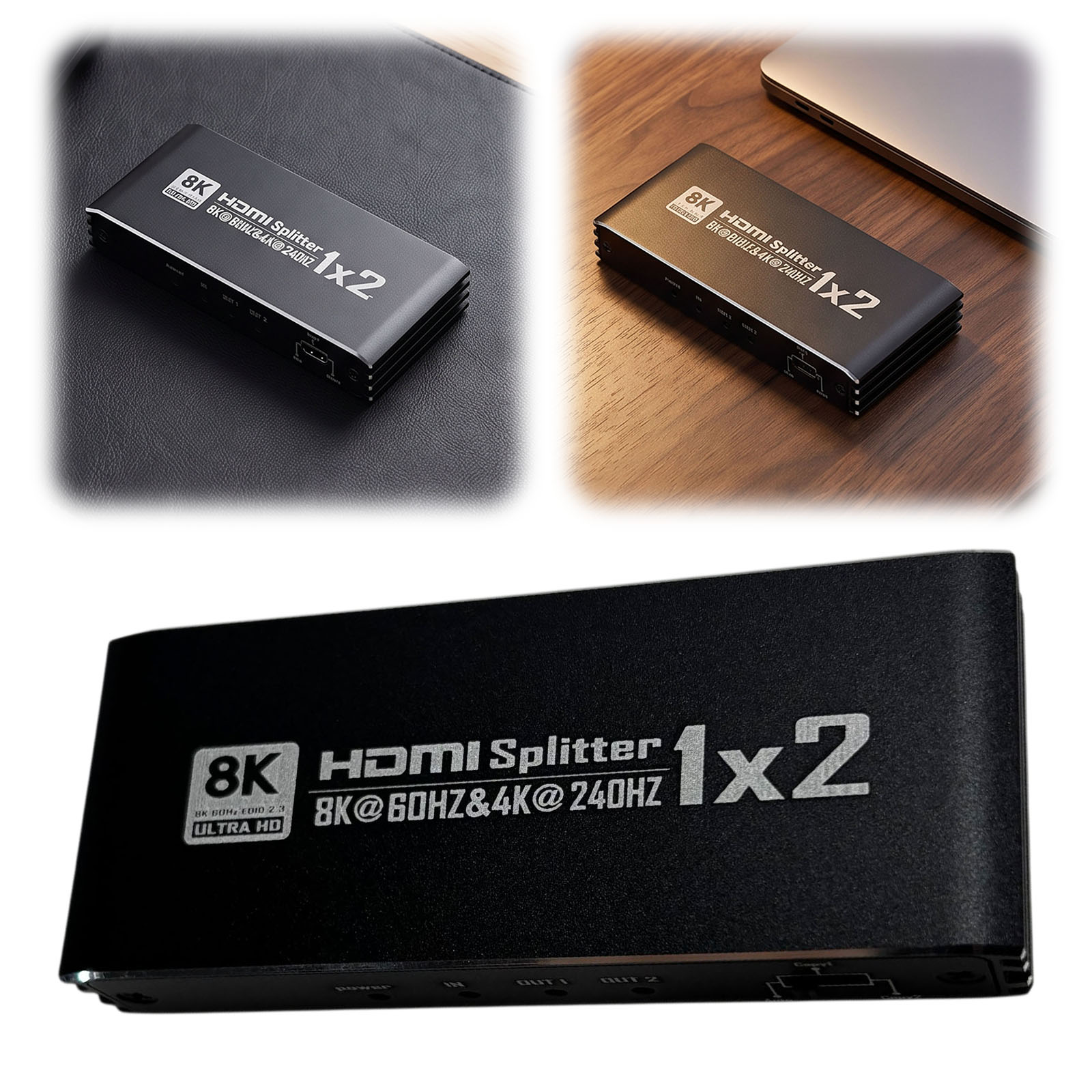 HDMI対応スプリッター、8K 60Hz、1入力2出力、4K - Hdmi Splitter 1 In 4 Out 4K 60Hz のレビューと価格