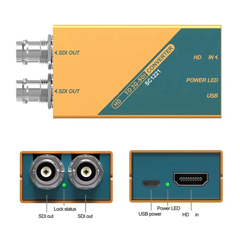 B29C-Miniコンバーター：小型SC1221、ポケットサ - Sdi To Hdmi Converter Broadcast のレビューと価格