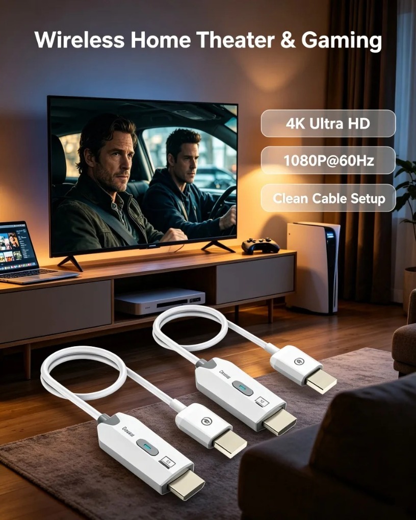 ポイントツーポイント4Kデコード対応HDMI互換ワイヤレスエ - Wireless Hdmi Transmitter And Receiver 4K のレビューと価格
