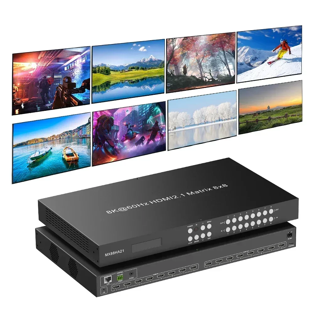 新工場製 8K 4K60Hz 8入力8出力 HDMIマトリッ - Hdmi Matrix Switch 4X4 4K 60Hz のレビューと価格