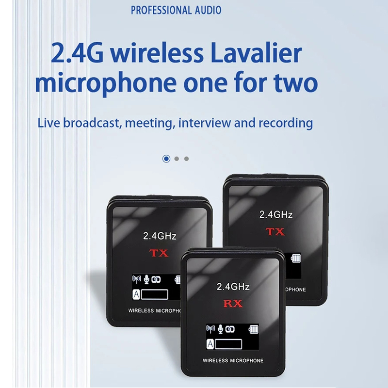 新しいワイヤレスラベリアマイク、ポータブルオーディオビデオ録 - Wireless Video Transmitter For Camera Dslr のレビューと価格