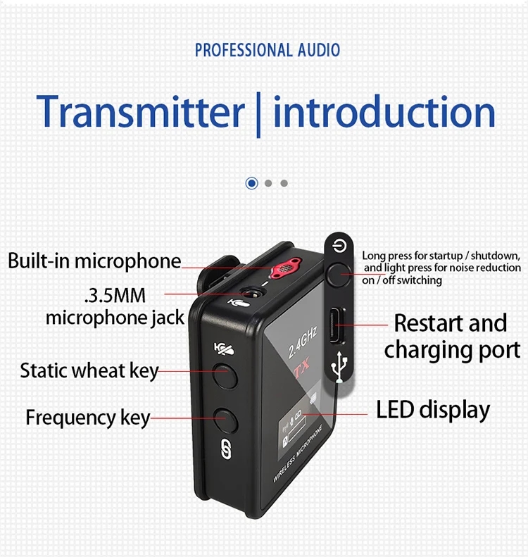 新しいワイヤレスラベリアマイク、ポータブルオーディオビデオ録 - Wireless Video Transmitter For Camera Dslr のレビューと価格