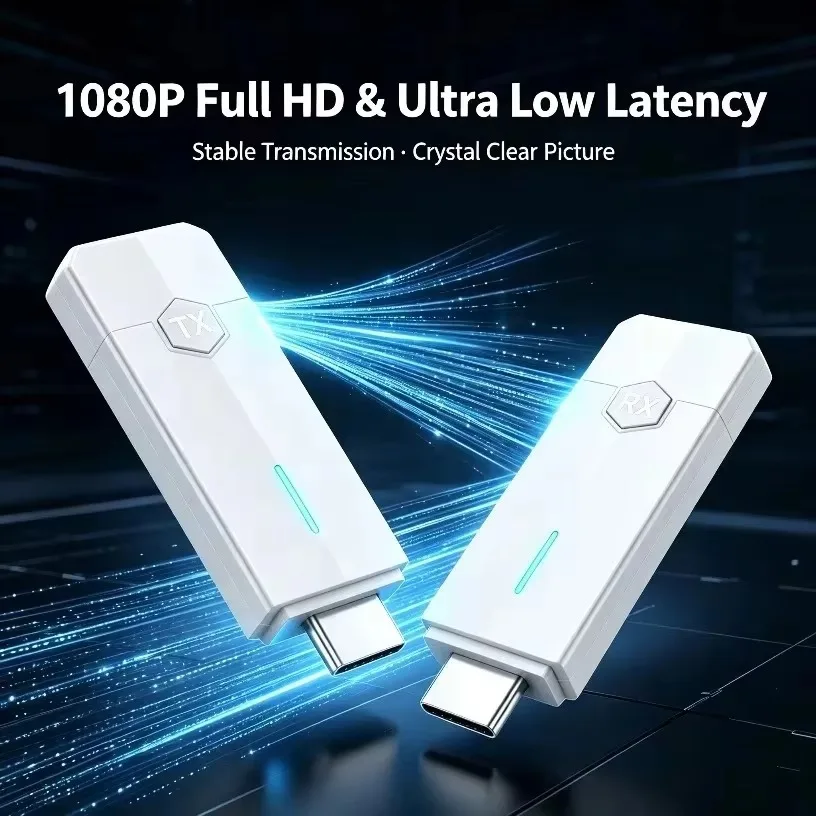 5.8GHzワイヤレスHDMI互換送受信機キット。1080P - Wireless Hdmi Receiver For Projector のレビューと価格