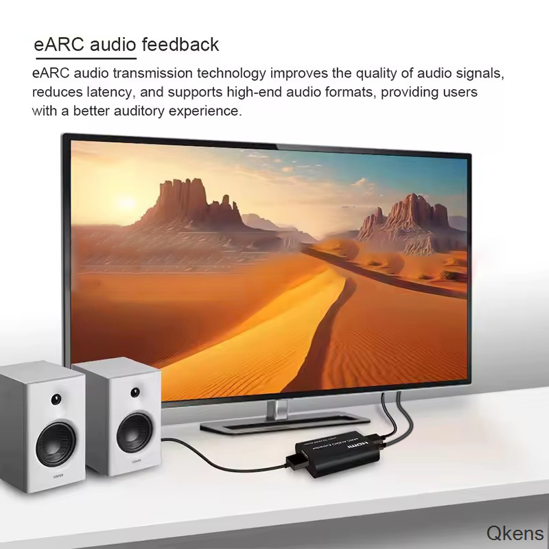 EARC オーディオエクストラクター EARC to HDM - Hdmi Audio Extractor Earc 7.1 のレビューと価格