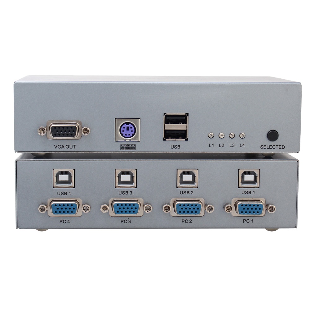 DTECH 4ポートUSB HDMI KVMエクステンダー  - Hdmi Kvm Switch 4 Port Dual Monitor のレビューと価格