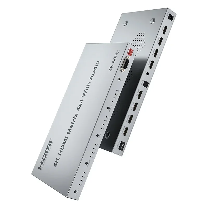 HDMIマトリックスビデオスイッチ,4k 60hz,4 in - Hdmi Matrix Switch 4X4 4K 60Hz のレビューと価格